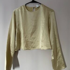Cropped Satin Top | H&M